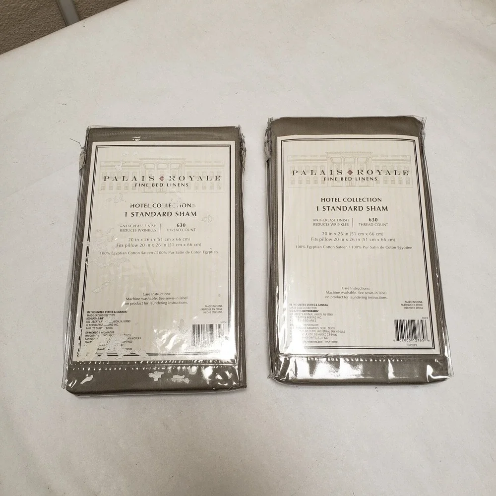 New In Package X2 Barbara Barry Glassblock Stitch Quilted‎ Euro Pillow Sham Pair